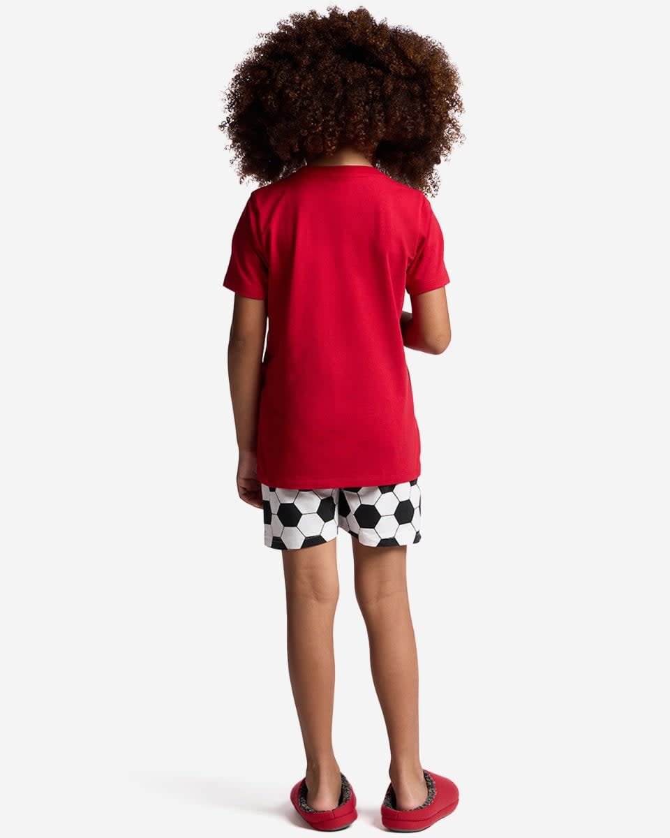 LFC Pyjama-Set mit kurzen Hosen für Kleinkinder, Rot - Image 2