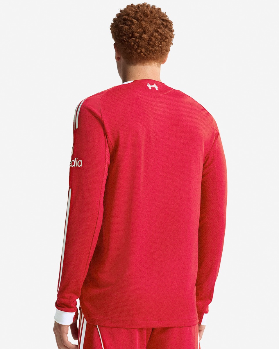 LFC adidas Mens 25/26 Authentic Home Long Sleeve Jersey