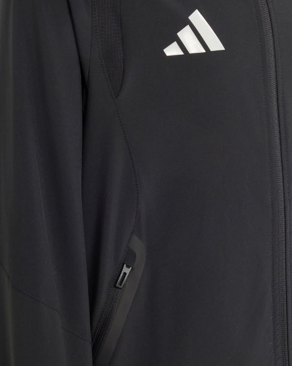 LFC adidas Youth Tiro Travel Windbreaker med fuld lynlås Sort - Image 4