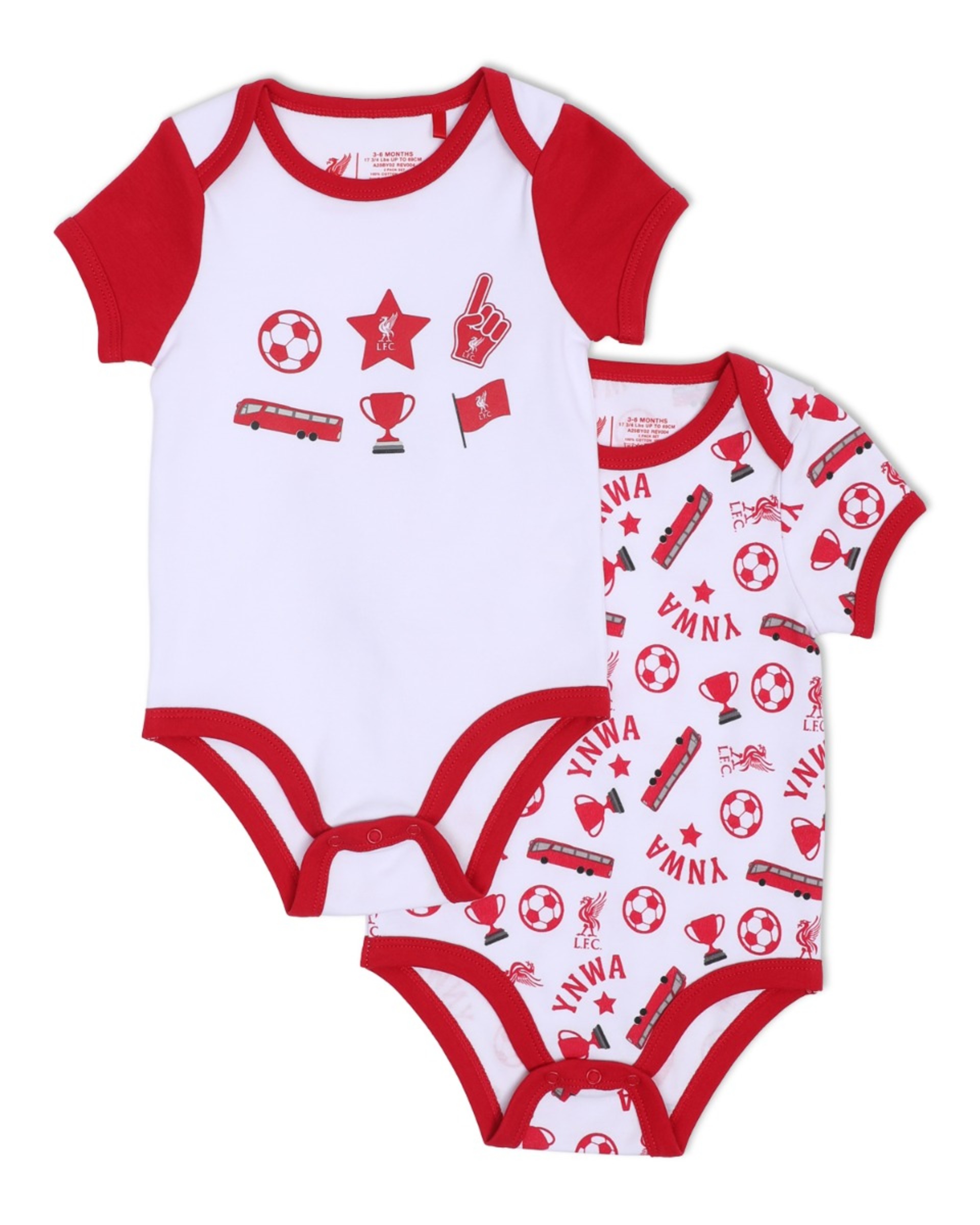 LFC Baby-Bodys, Rot, 2er-Pack - Image 1