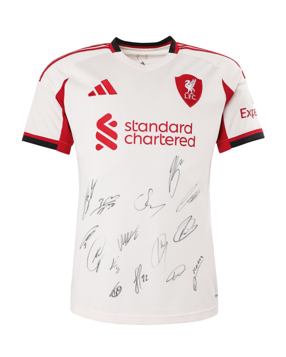 LFC Signed 25/26 Squad Boxed Away Shirt - Image 2