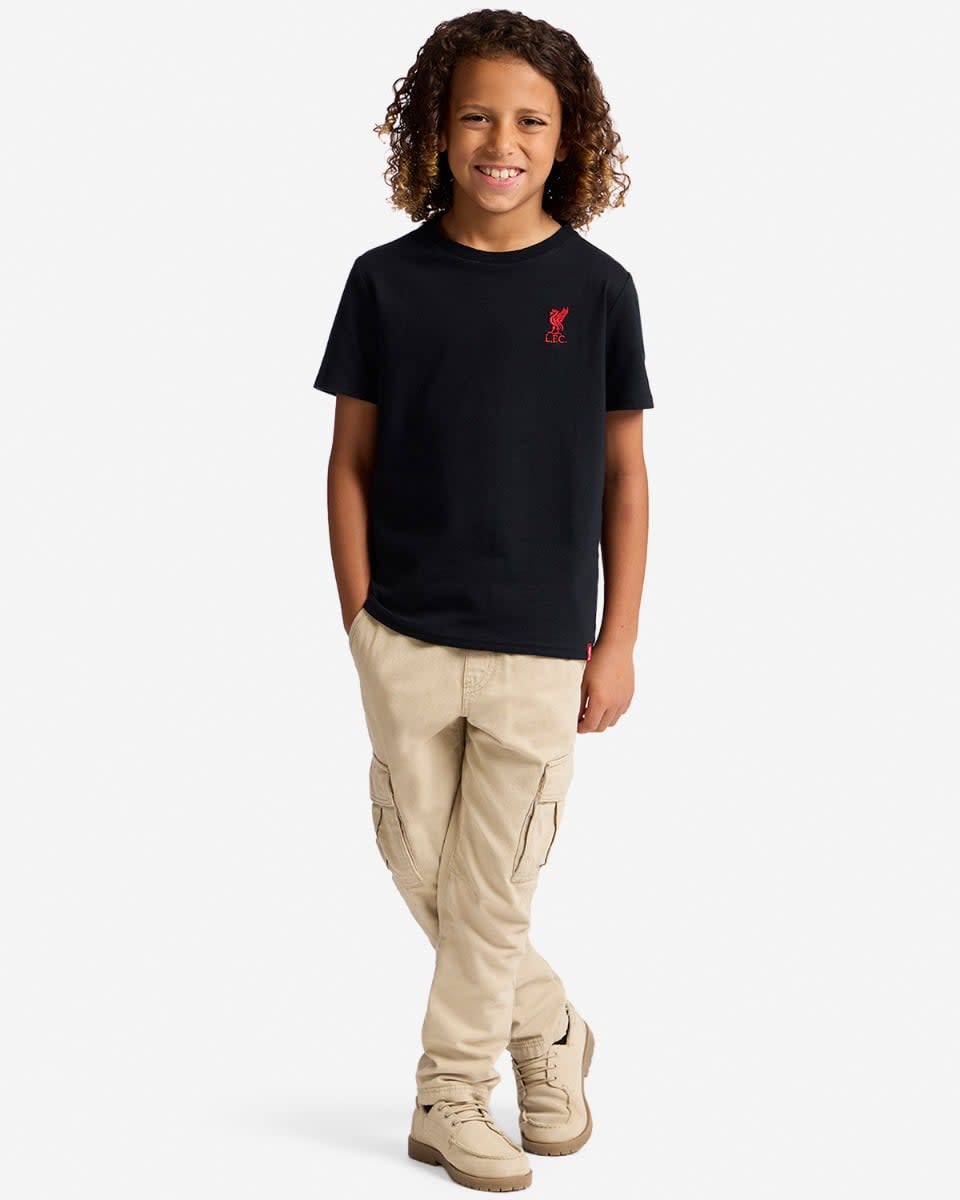 LFC Infants Liverbird Embroidered Tee Black - Image 4
