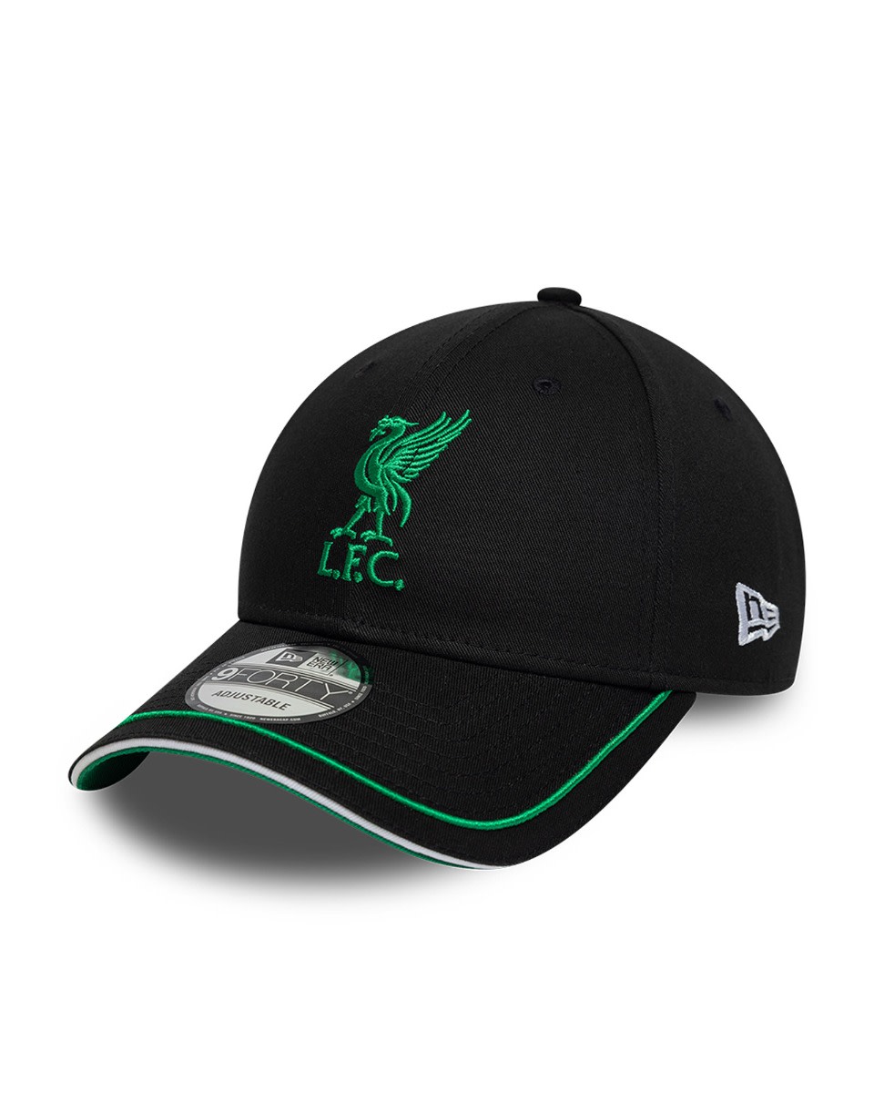 LFC New Era Adults 9FORTY Irland Kasket Sort - Image 3