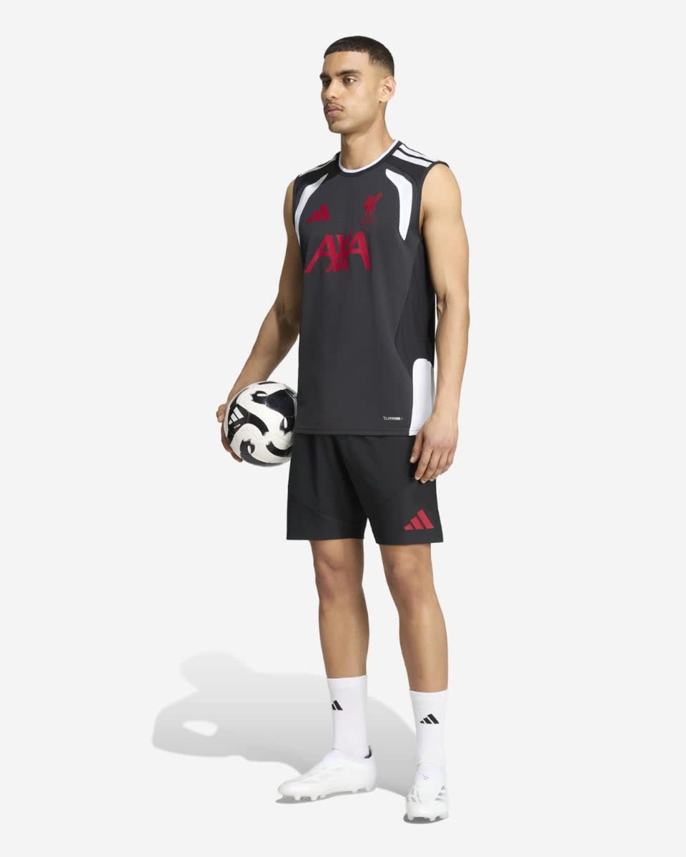 LFC adidas Mens 26/27 Tiro Pro Sleeveless Tee Black - Image 4