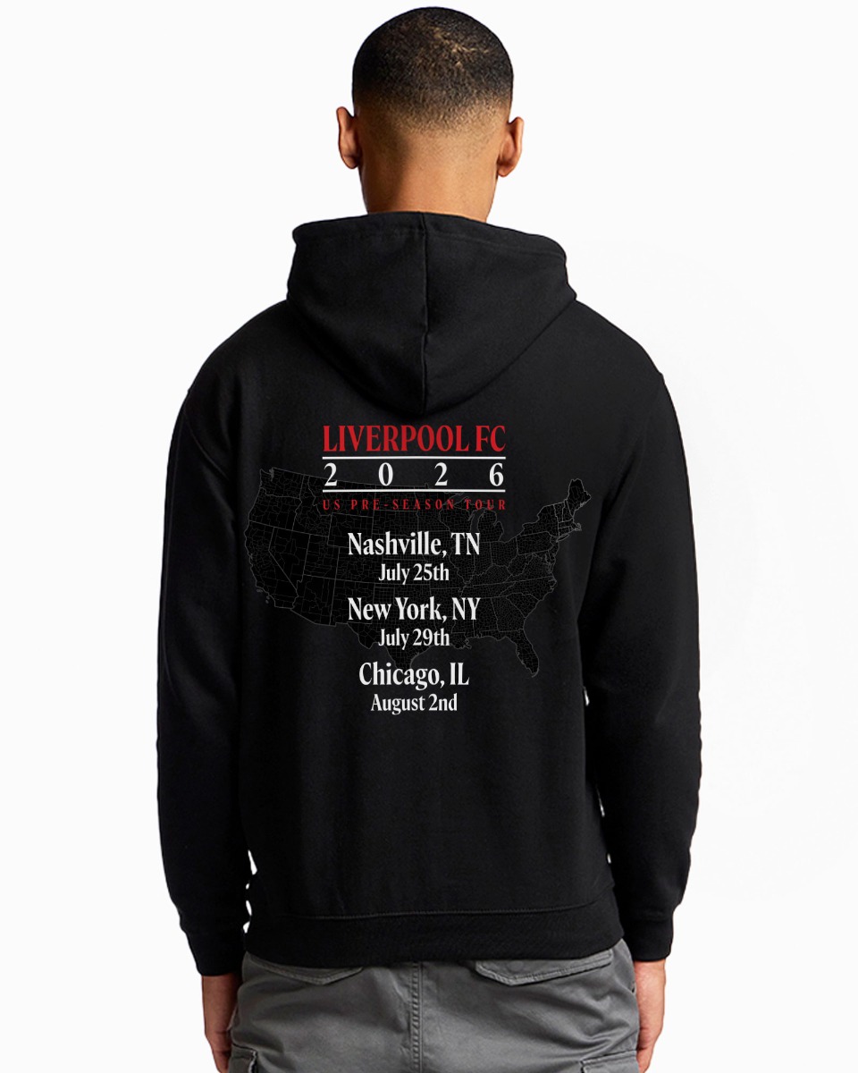 Chandail à capuchon noir pour adultes du LFC Pre Season Tour - Image 1