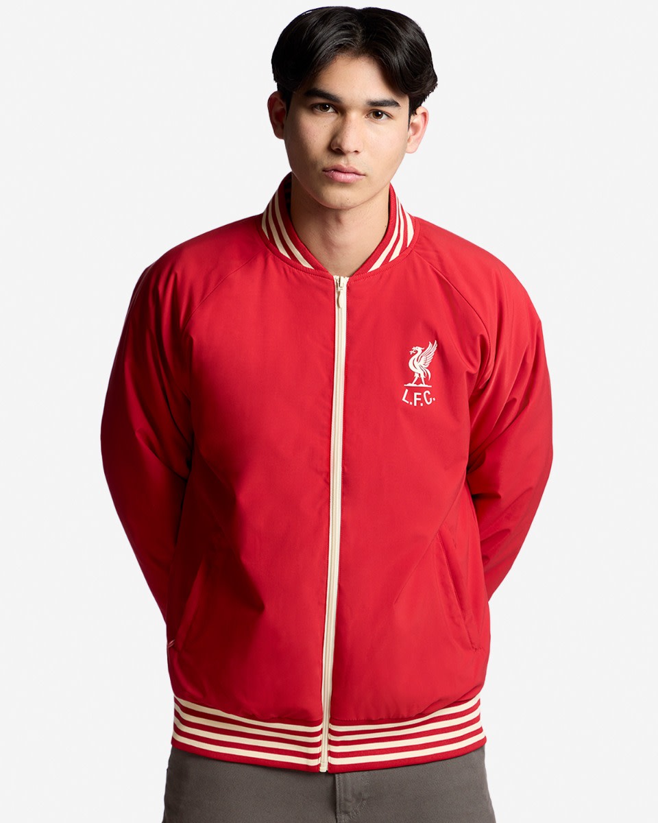 LFC Adults Shankly Bomber Jacket Red - Image 3