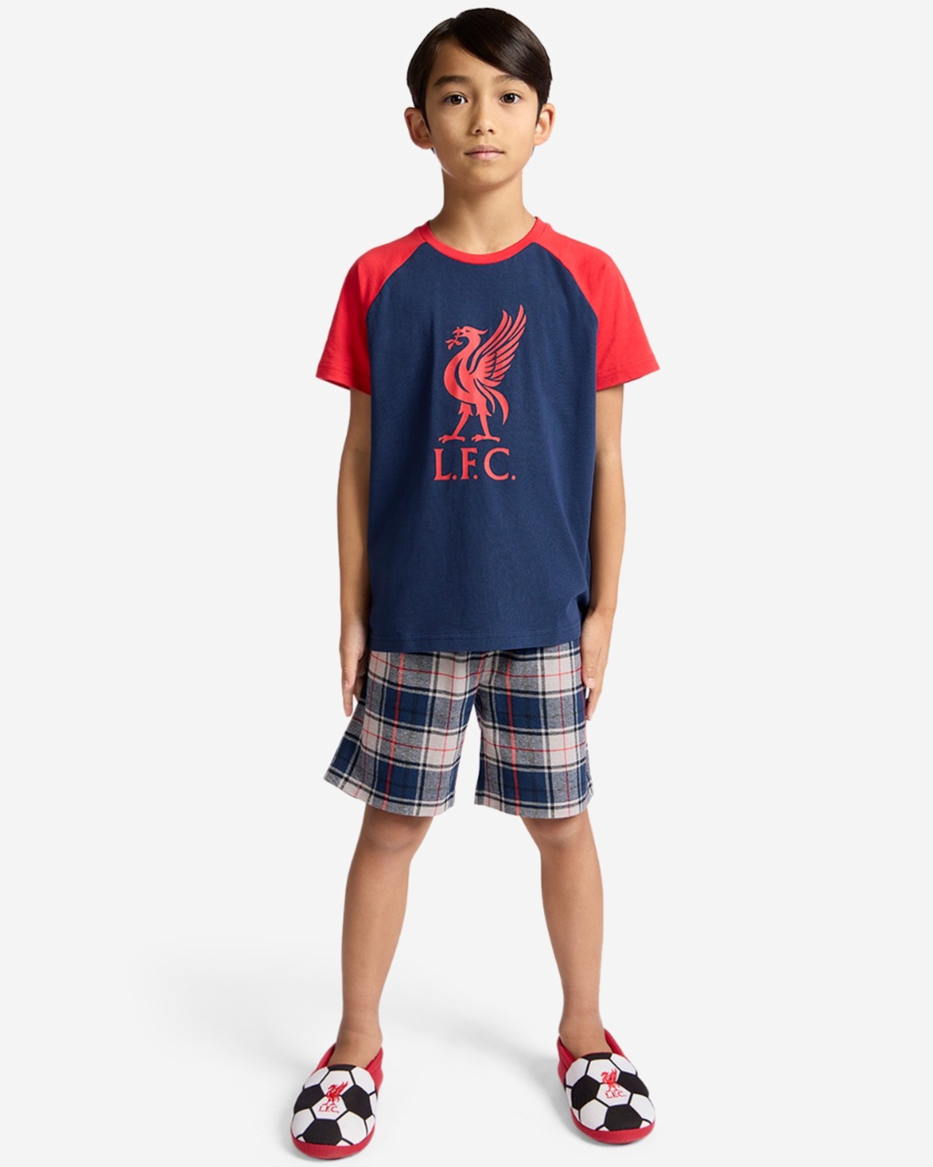 LFC Kurzes Pyjama-Set für Säuglinge, Marineblau - Image 1