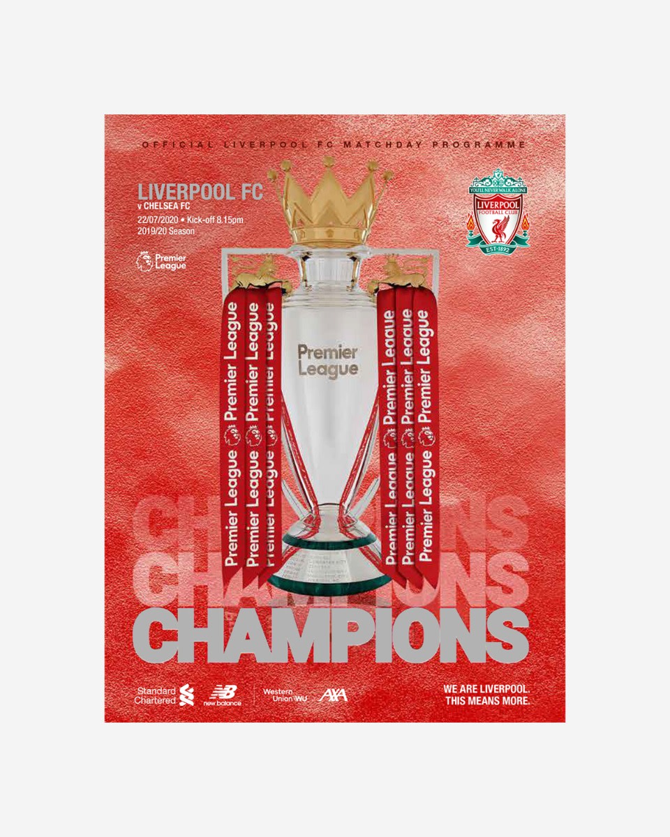 Matchday Programme 26 - L.F.C Vs. Chelsea - 22.07.2020 - Image 1