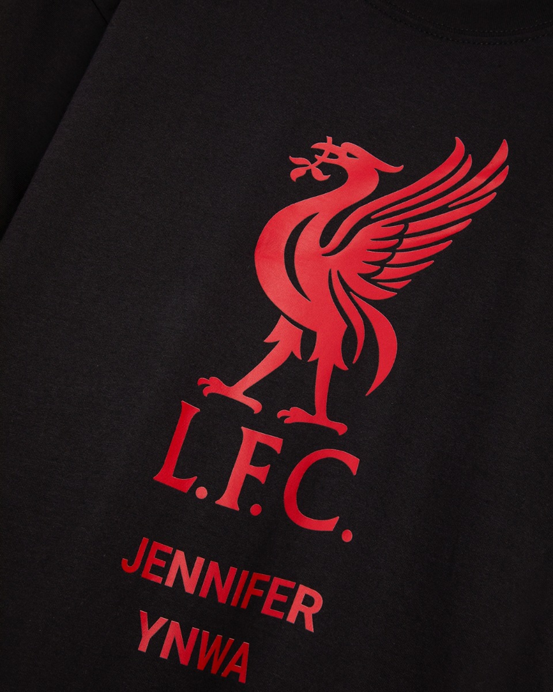Camiseta negra personalizada LFC Red Liverbird - Image 3