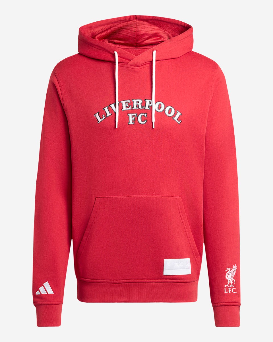 LFC adidas Mens 25/26 US Pack Hoodie Red - Image 1