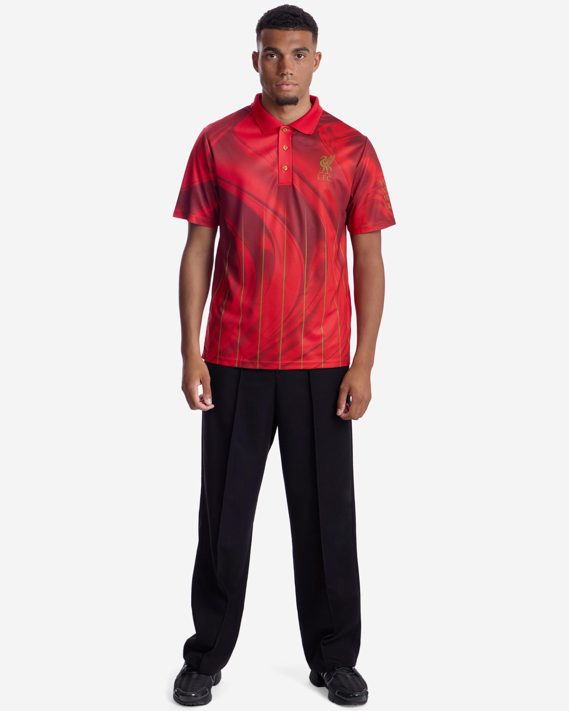 Camisa con dardos LFC X Unicorn para hombre, color rojo - Image 2