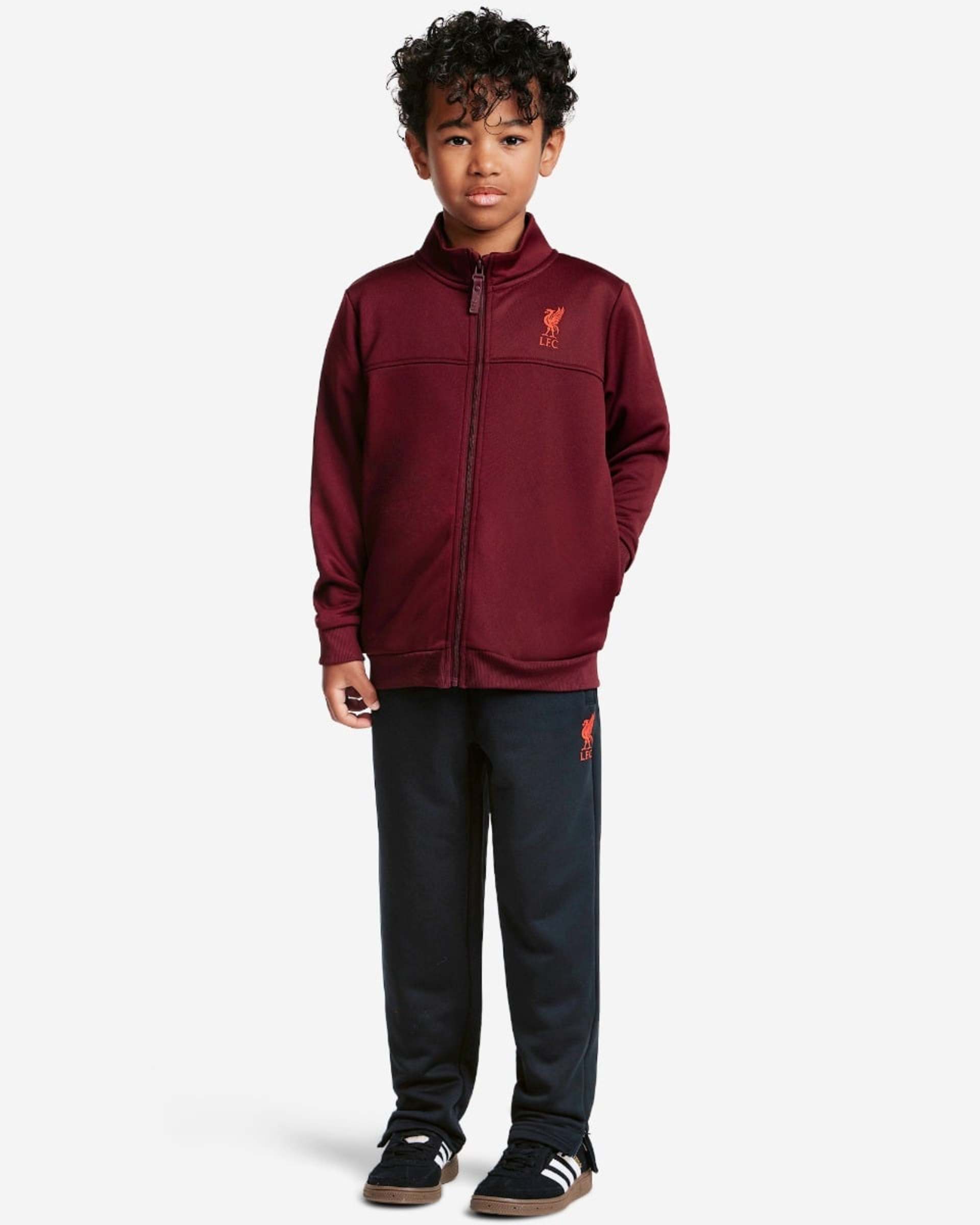 ชุดจ็อกเก็ต LFC Juniors สีแดงเข้ม - Image 1