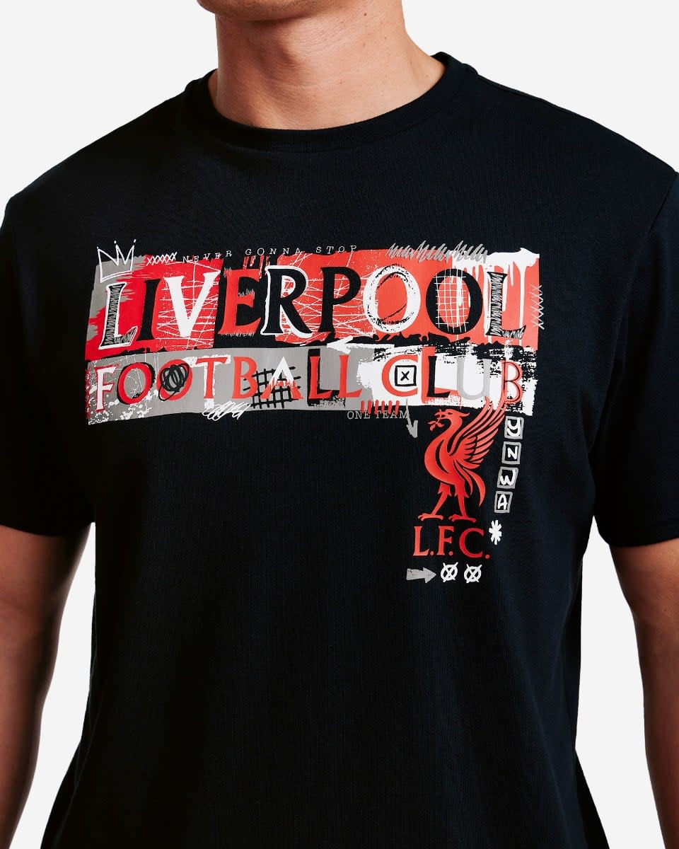 T-shirt Graffiti LFC pour hommes, noir - Image 2