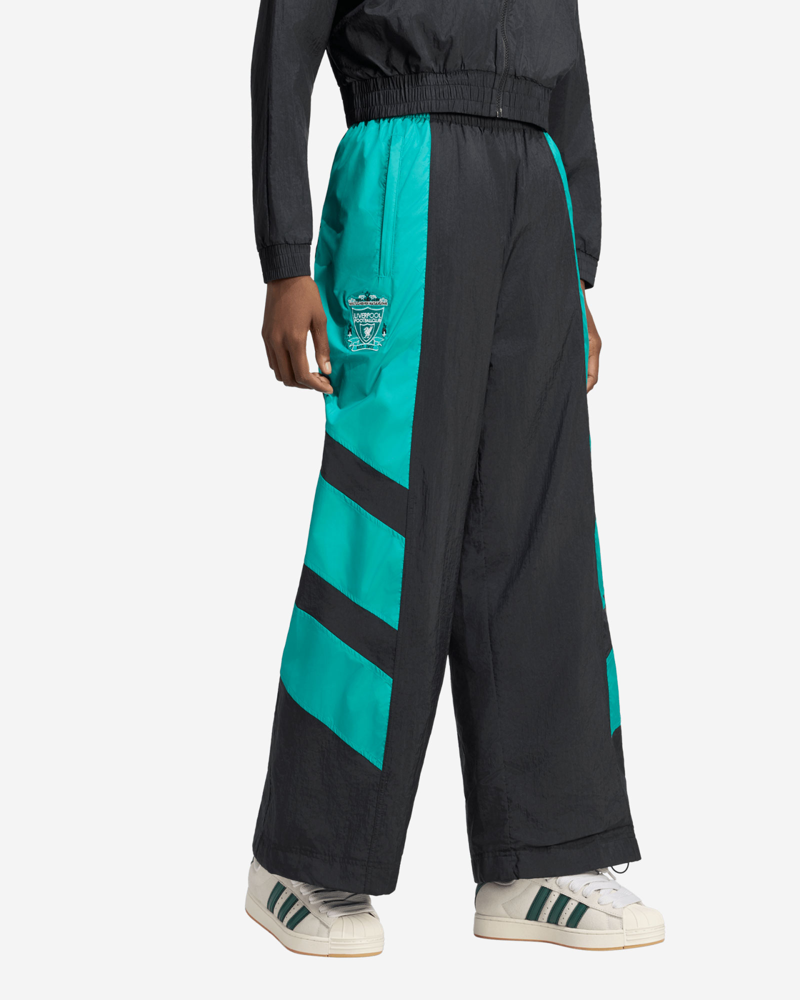 LFC adidas Womens EQT High Waist Track Pants Black - Image 1