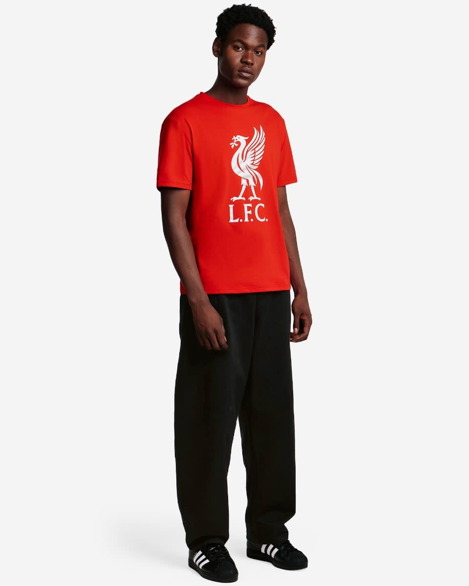 LFC Mens Liverbird Swirl Tee Red - Image 1
