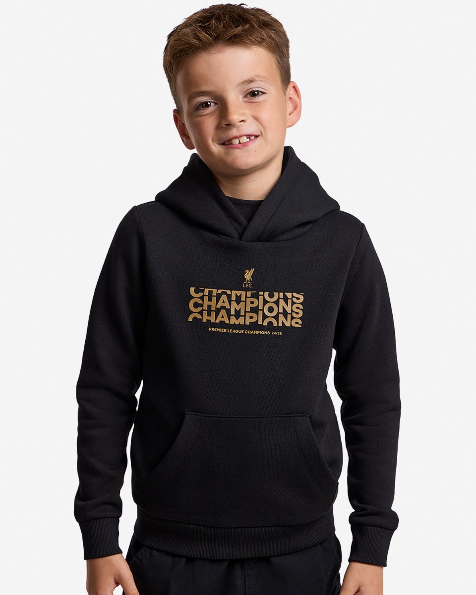 LFC Juniors Champions Text Hættetrøje Sort - Image 1