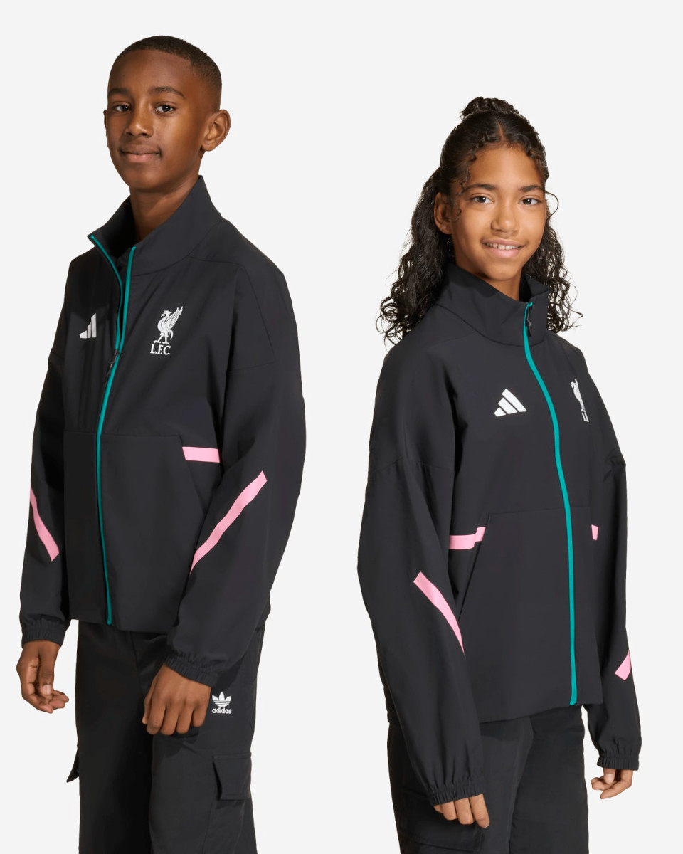 LFC adidas Juniors 25/26 Z.N.E Anthem Jakke Sort - Image 1