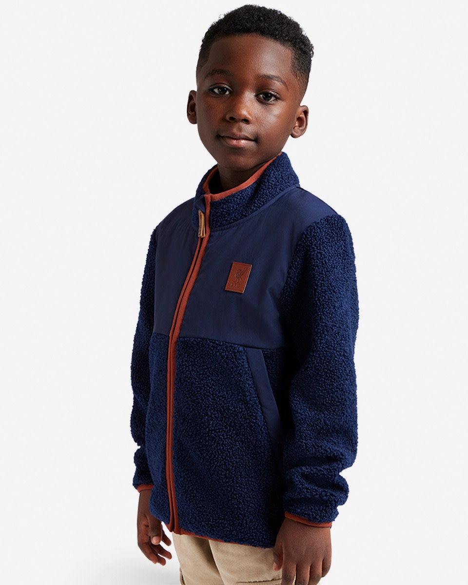 LFC Juniors Panel Fleece Navy - Image 2