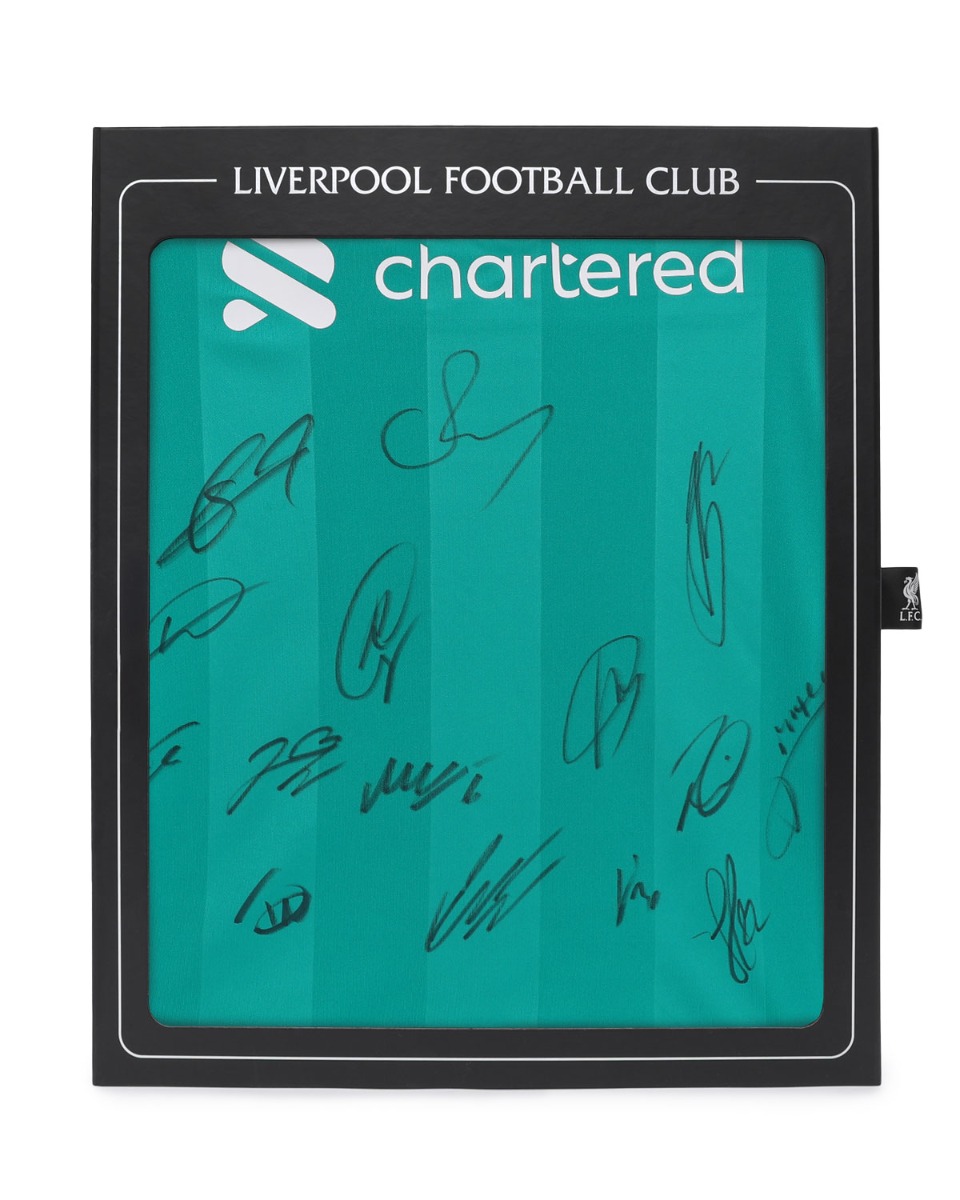 LFC Signed 25/26 Squad Boxed Third Shirt - Image 1