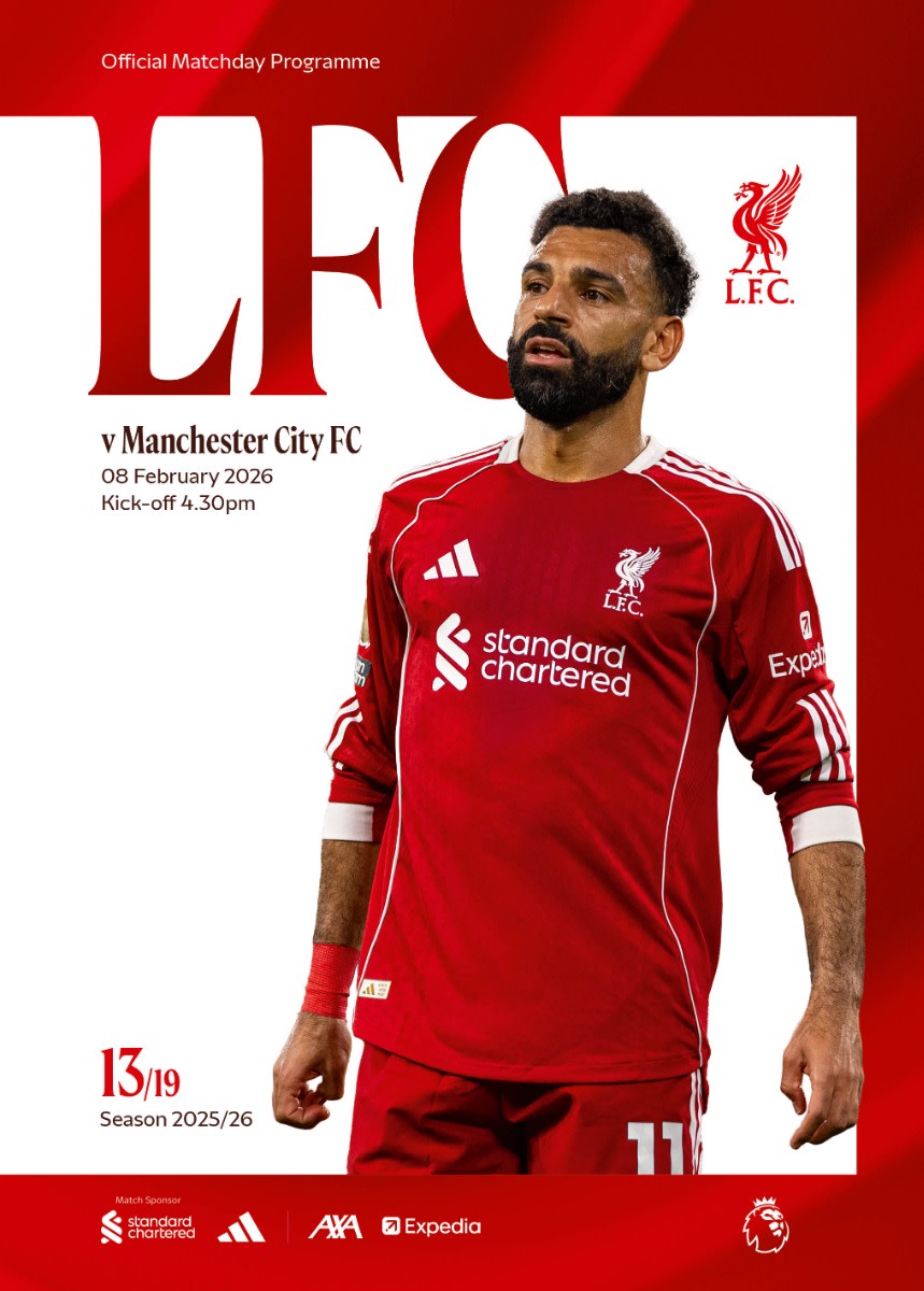 Programme de la journée - LFC - Manchester City - Premier League - 08/02/2026 - Image 1