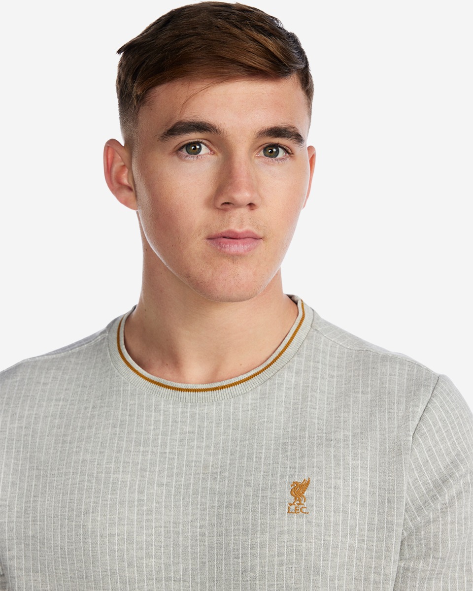 T-shirt à rayures LFC pour hommes, gris chiné - Image 2