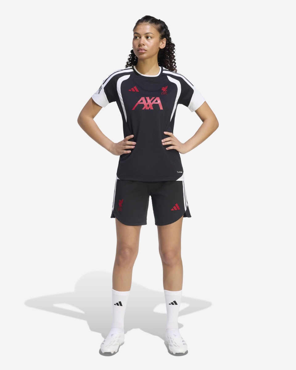 LFC adidas Womens 26/27 Tiro Training Shorts Black - Image 4