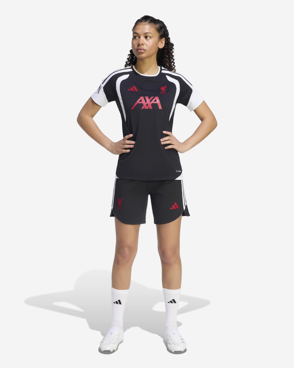 LFC 阿迪达斯女式 26/27 Tiro 训练短裤黑色 - Image 4