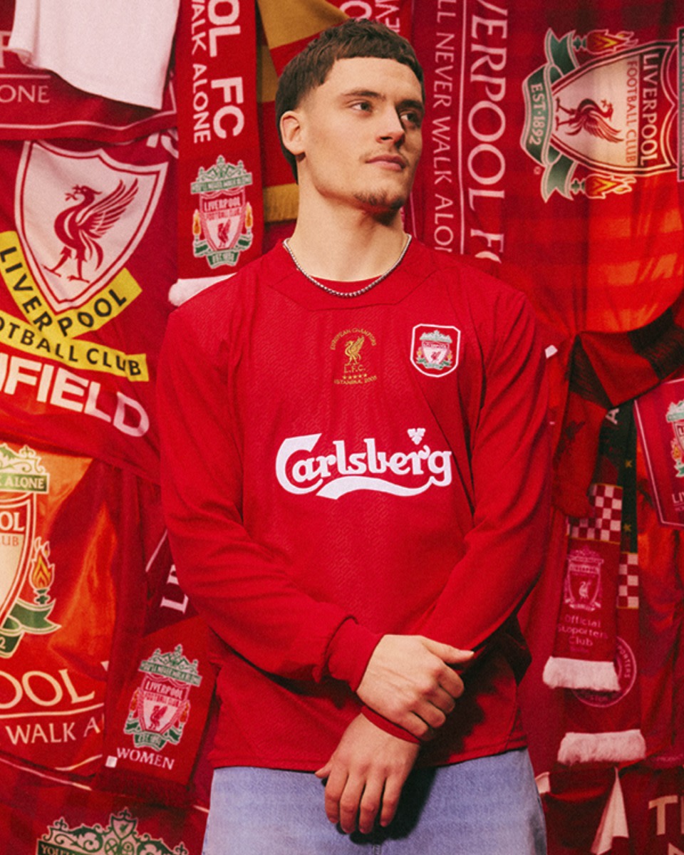 LFC 남성용 레트로 2005 이스탄불 긴소매 셔츠 - Image 1