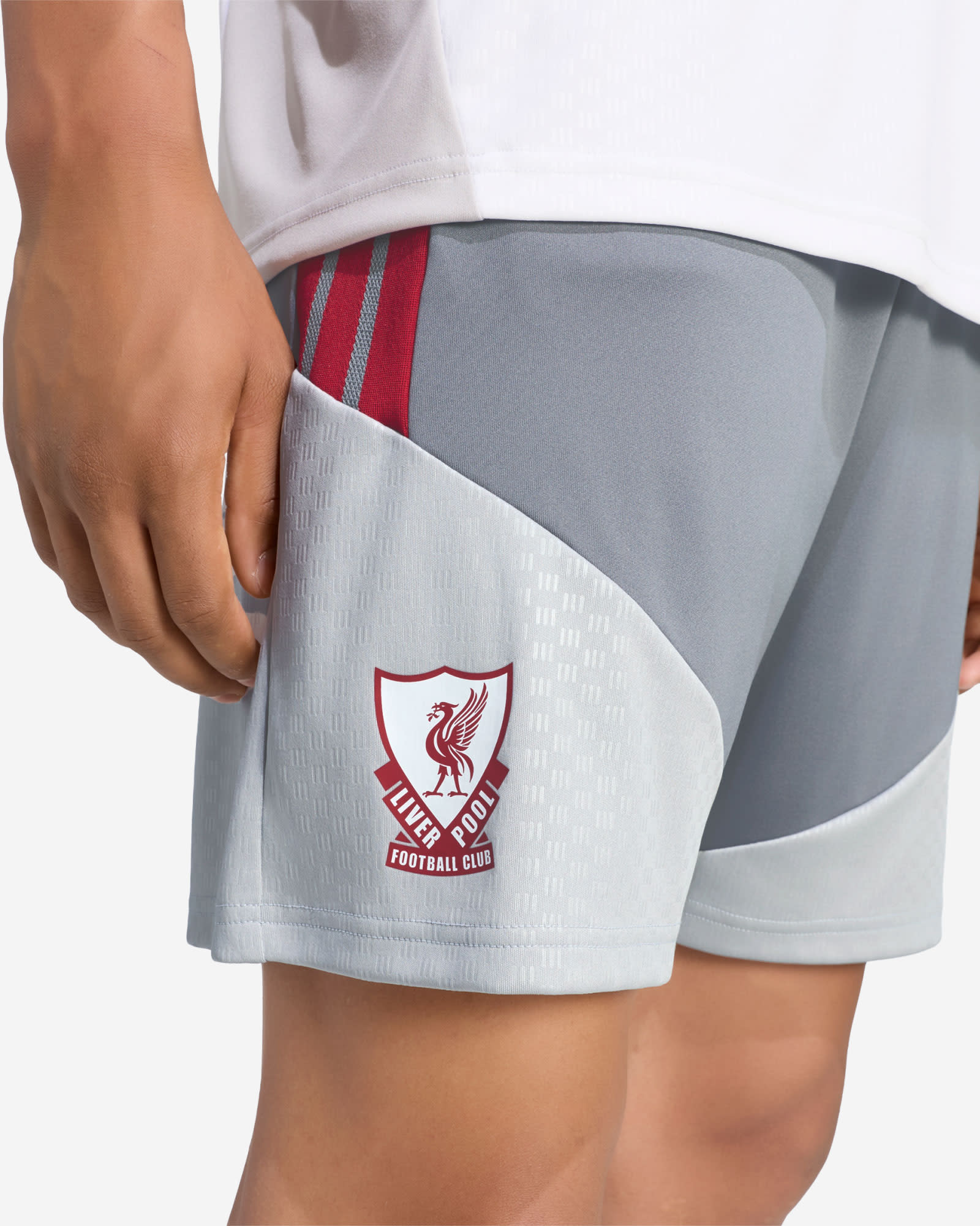 LFC adidas Mens 26/27 European Tiro Training Shorts Grey - Image 4