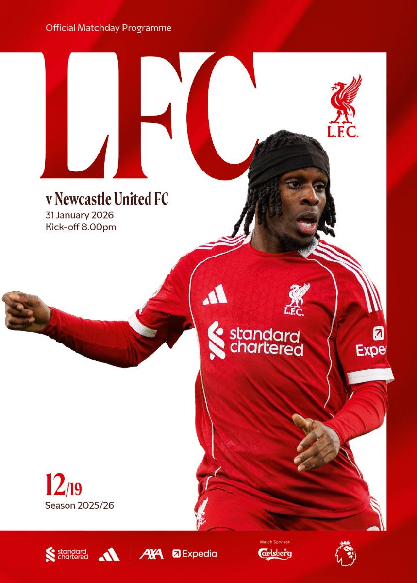 매치데이 프로그램 - LFC vs 뉴캐슬 - 프리미어리그 - 31/01/2026 - Image 1
