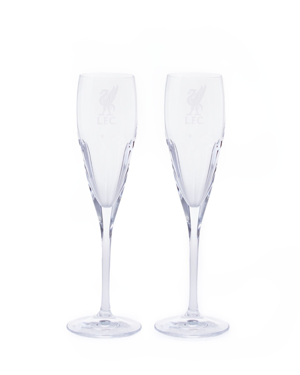 LFC Crystal Champagne Glass Pair - Image 1