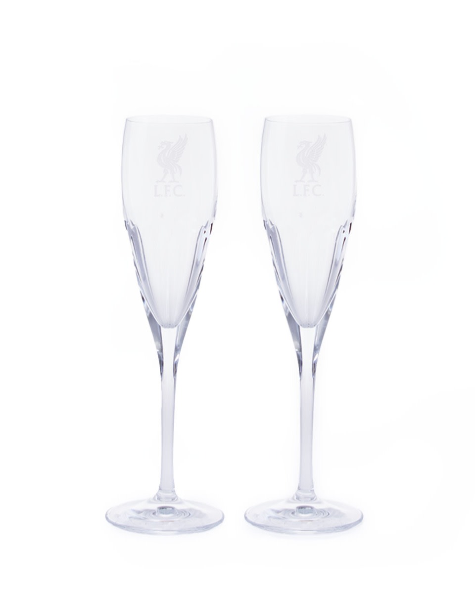 LFC Crystal Champagne Glass Pair - Image 1