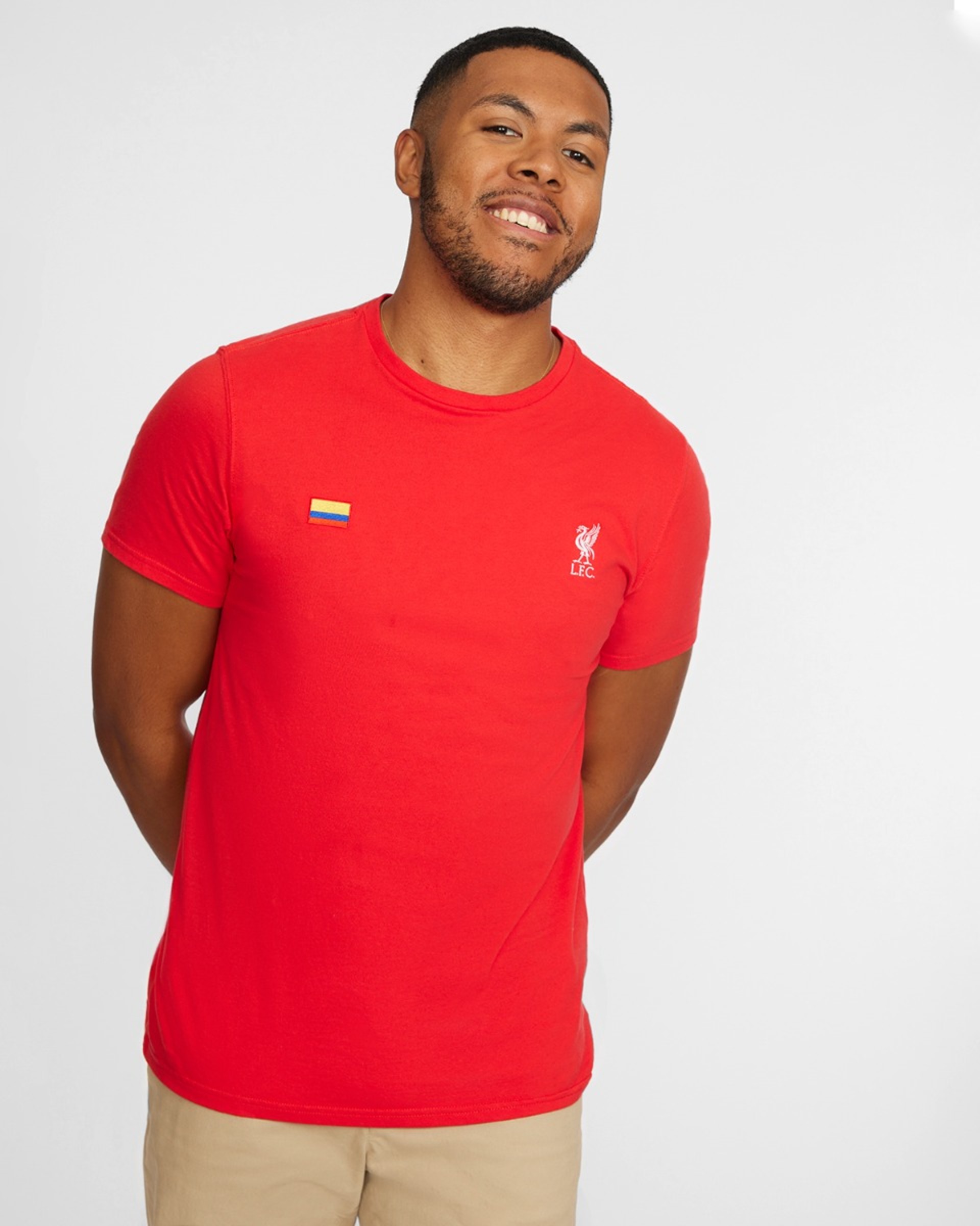 เสื้อยืดผู้ชายโคลอมเบีย LFC สีแดง - Image 4