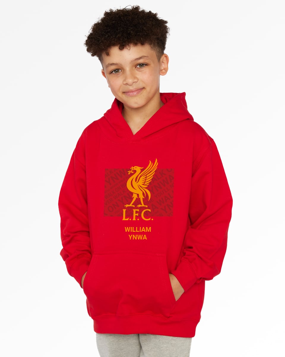 LFC Junior Liverbird personlig rød hættetrøje - Image 1