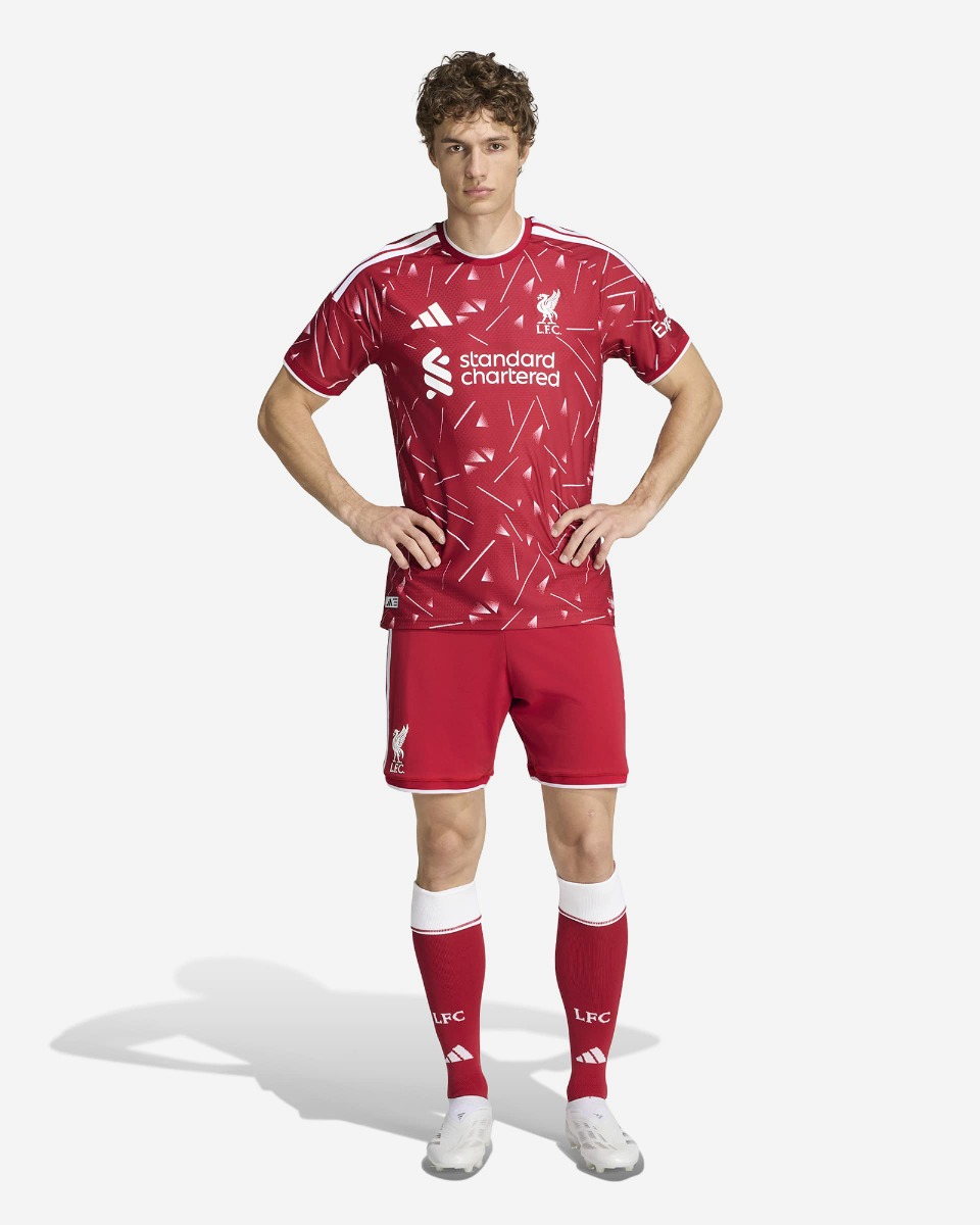 LFC adidas Mens 26/27 Authentic Home Shorts - Image 4