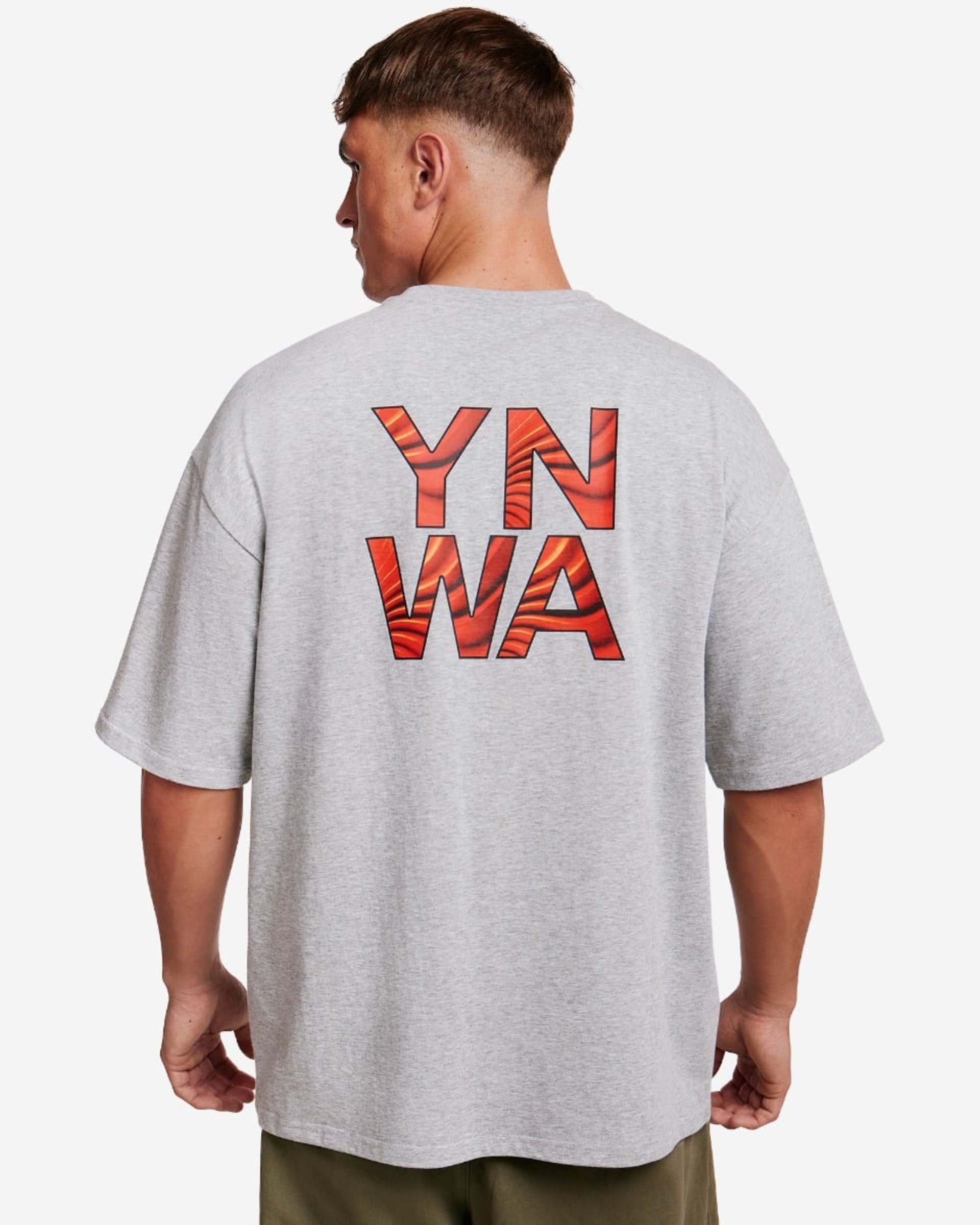 LFC YNWA Wing T-Shirt für Herren in Übergröße, Grau meliert - Image 1