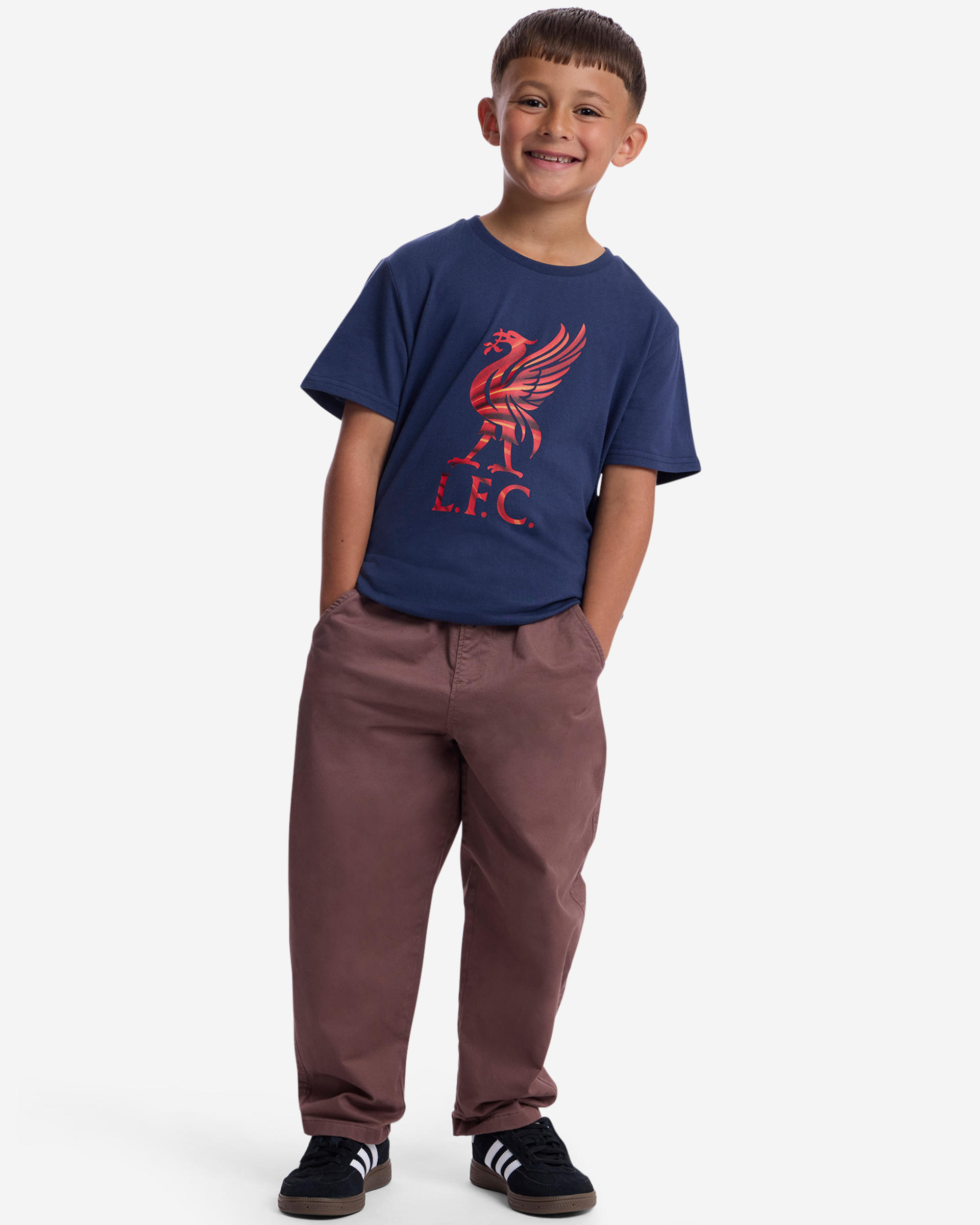 Camiseta Liverbird Wing de LFC Juniors, azul marino - Image 1