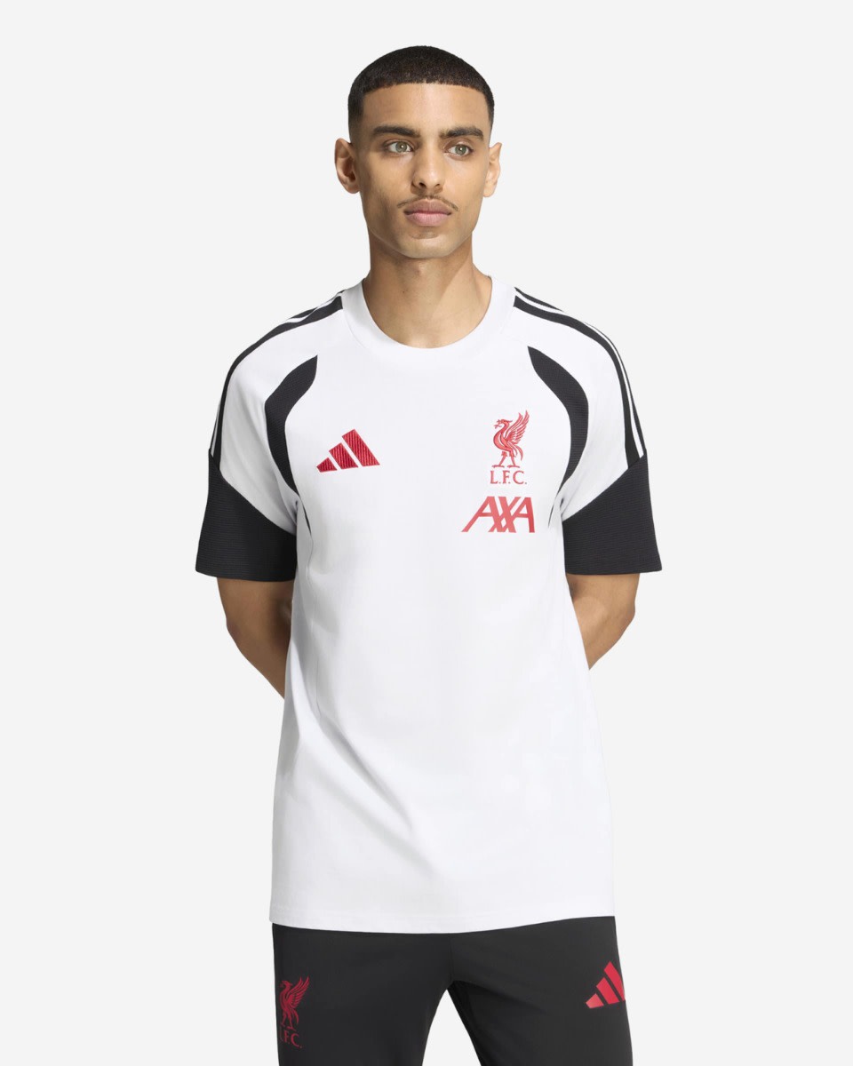 LFC 阿迪达斯男士 26/27 Tiro 纯棉 T 恤 Dash Grey - Image 1