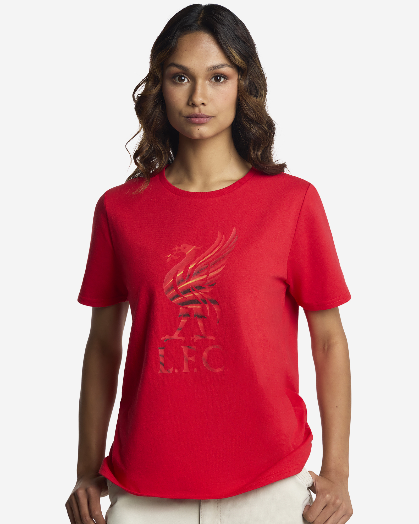 LFC Liverbird Wing Tee til Kvinder Rød - Image 1