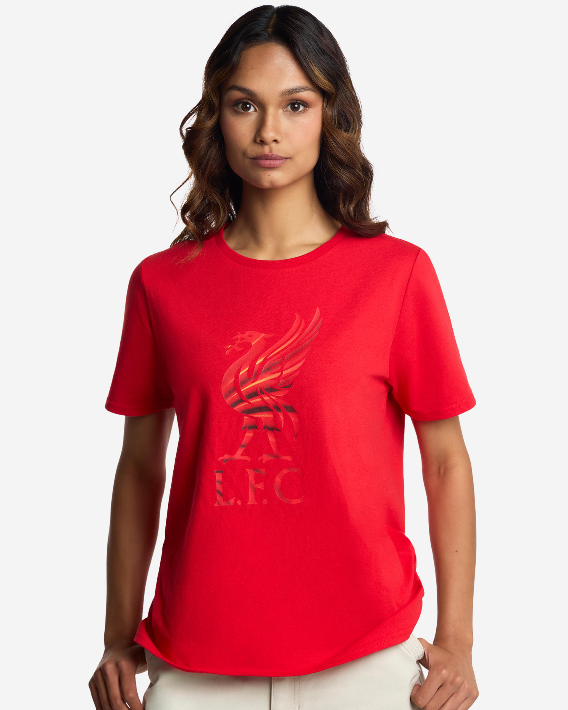 LFC Liverbird Wing Tee til Kvinder Rød - Image 1