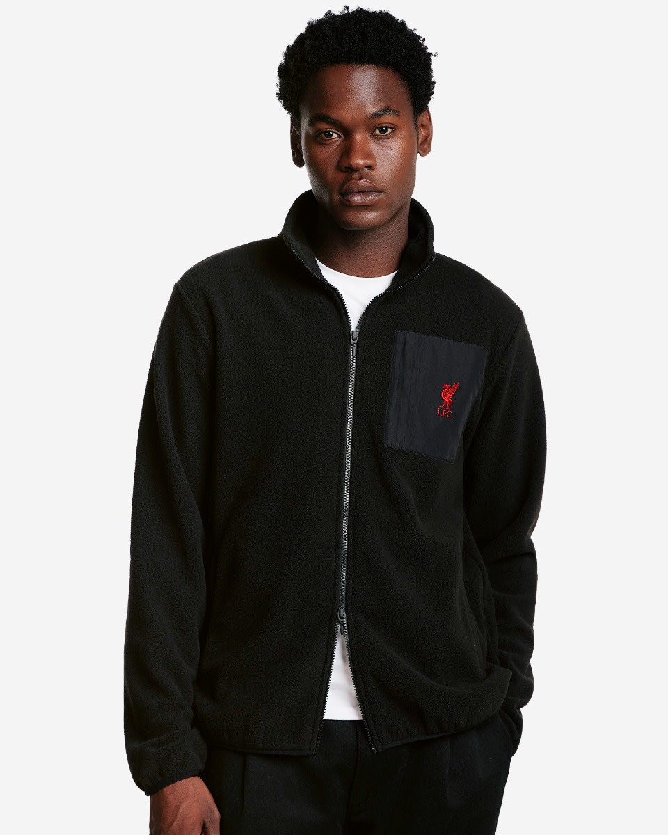 Forro polar negro con cremallera completa LFC para hombre - Image 3