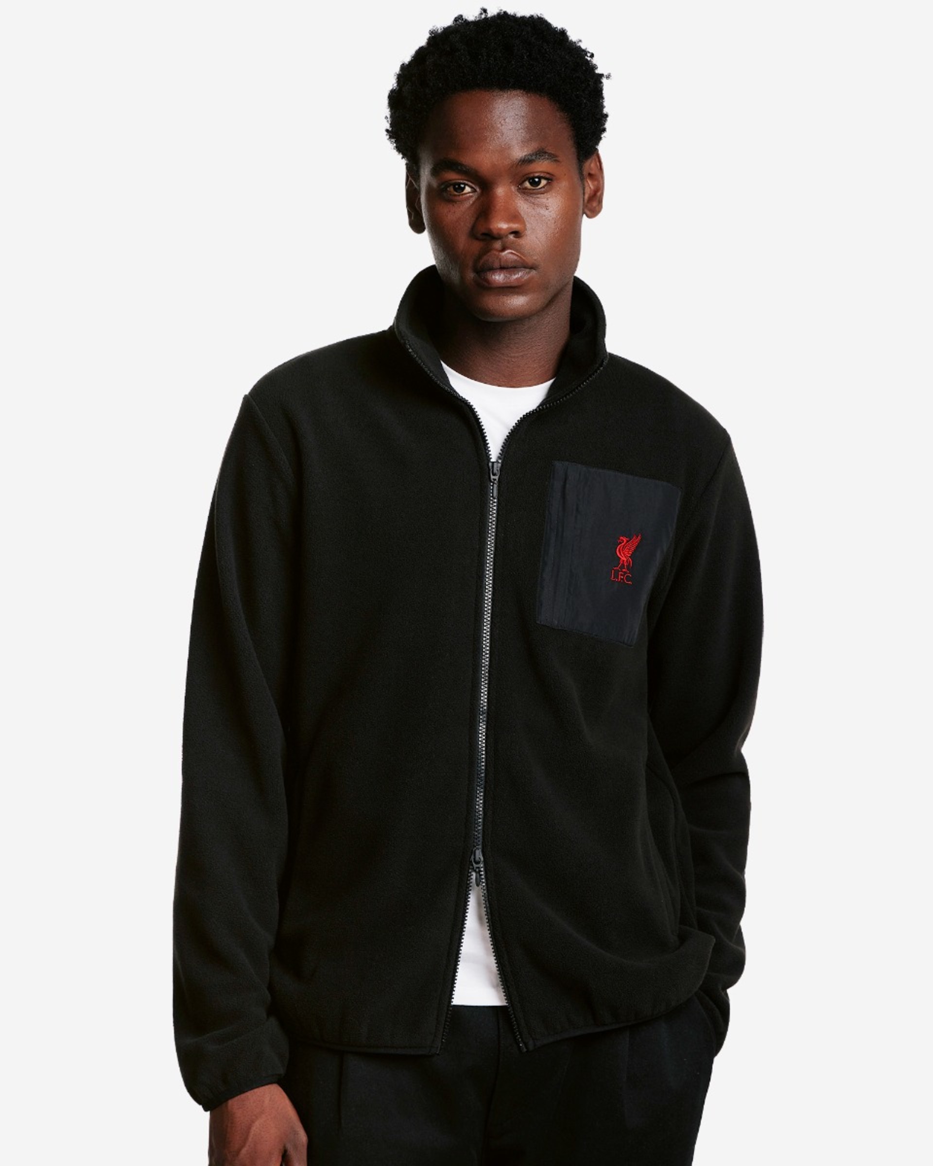 Polaire à fermeture éclair intégrale LFC pour hommes, noir - Image 3