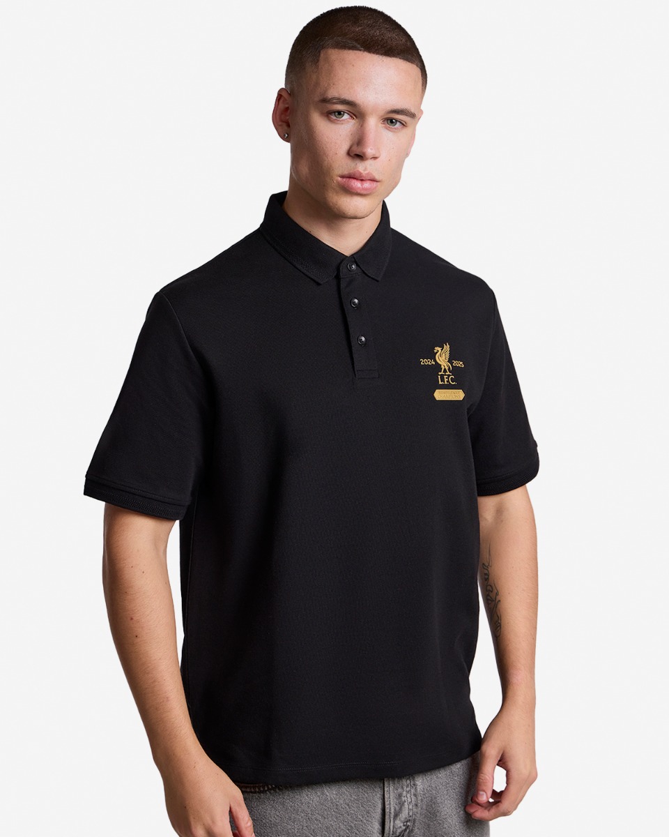 LFC Mens Champions Polo Black - Image 1