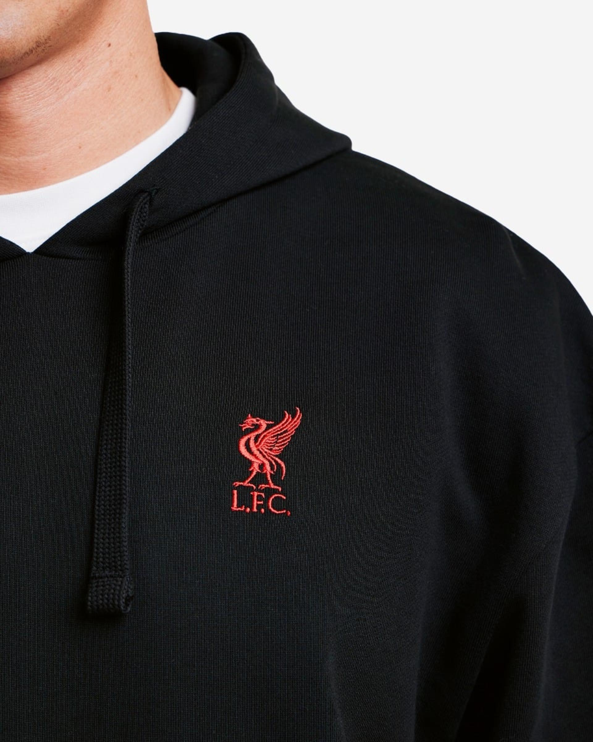Sudadera con capucha LFC para hombre, sobredimensionada, con logotipo, negra - Image 2