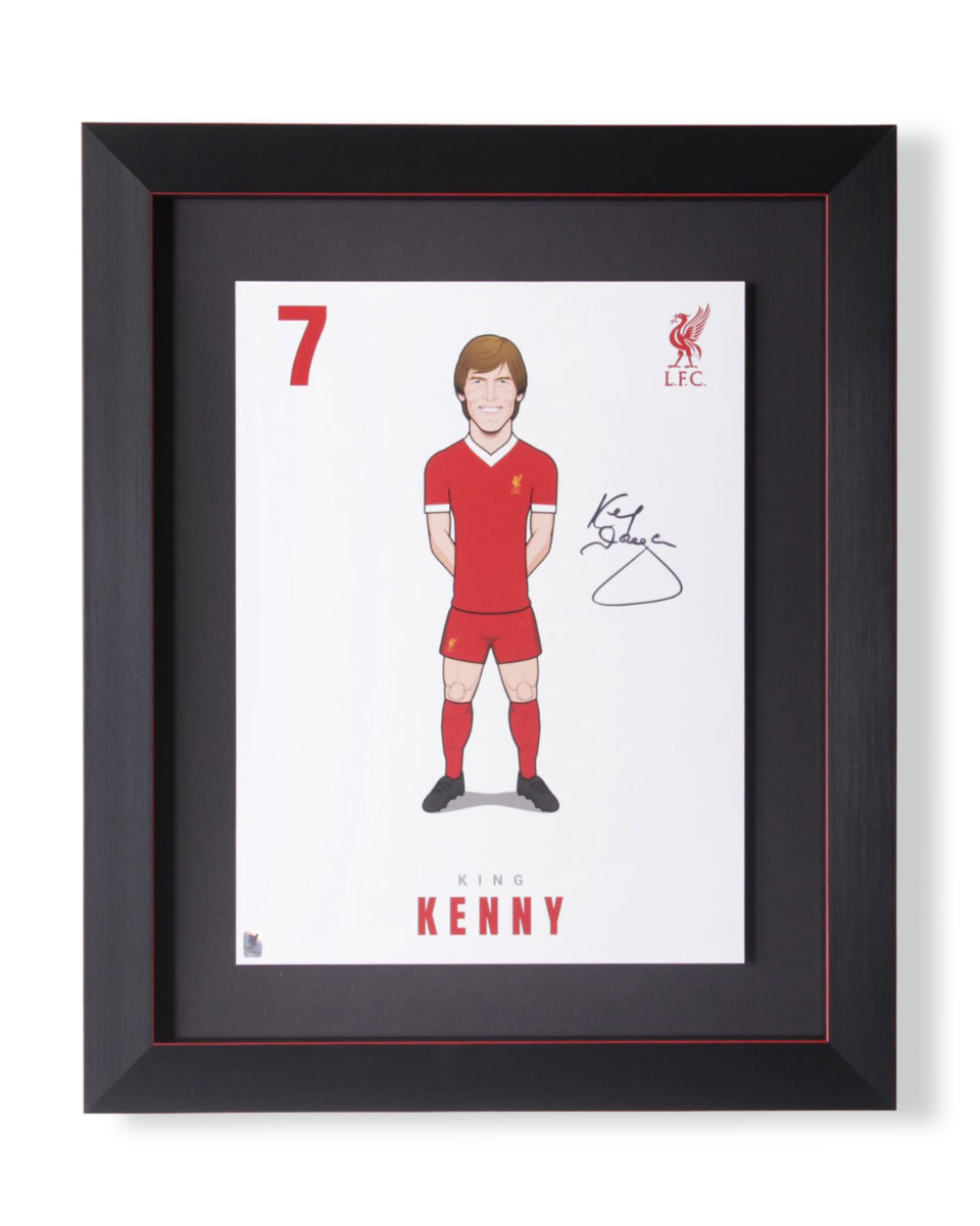 LFC Signed Dalglish A3 Print - Image 1