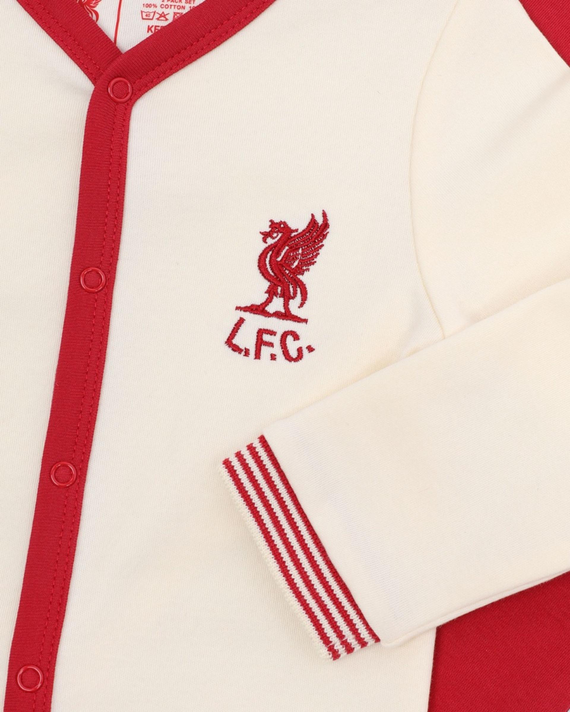 Pijama Shankly de LFC Baby, 2 unidades, color rojo - Image 2