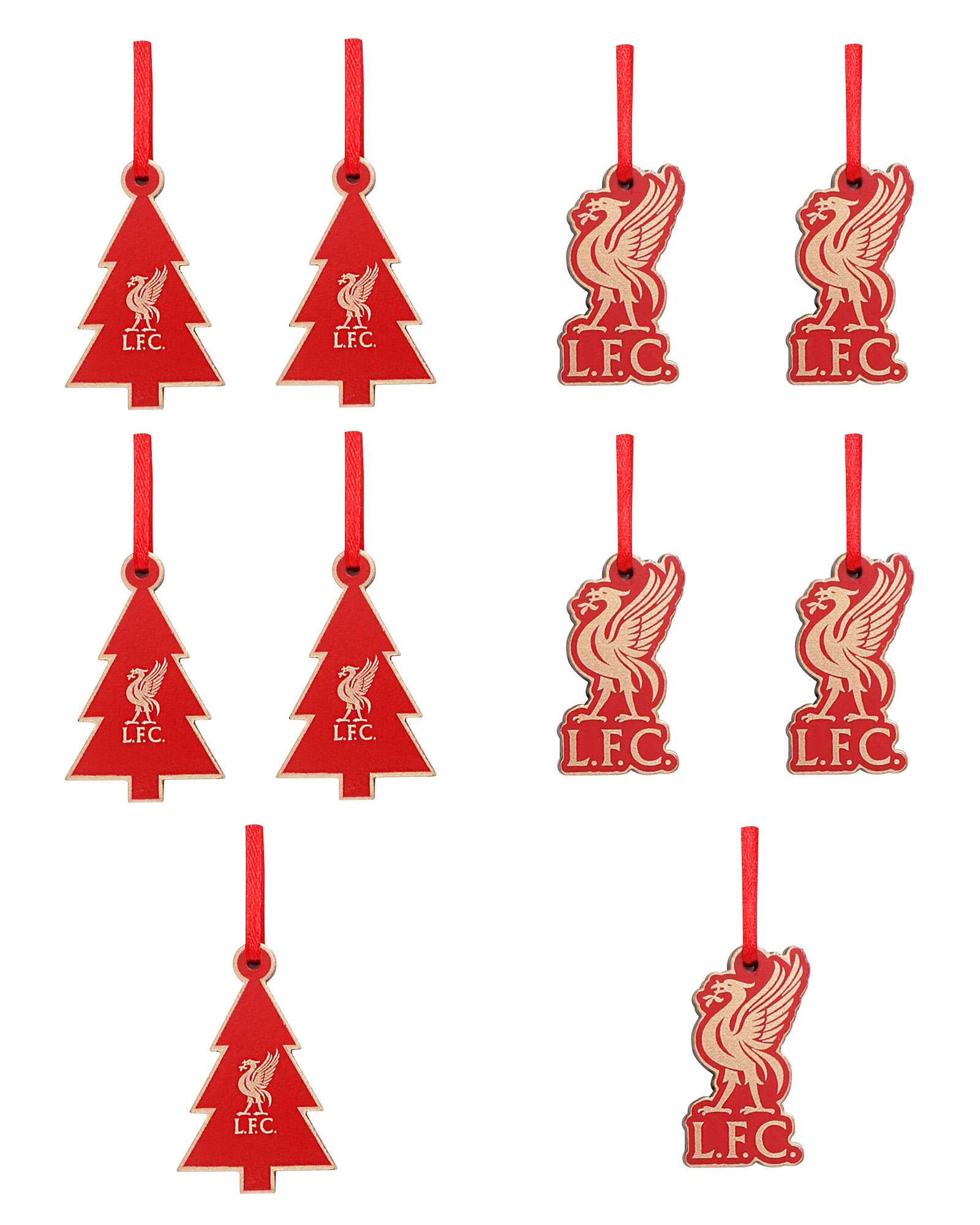 LFC 10 Pack Wooden Decorations - Image 1
