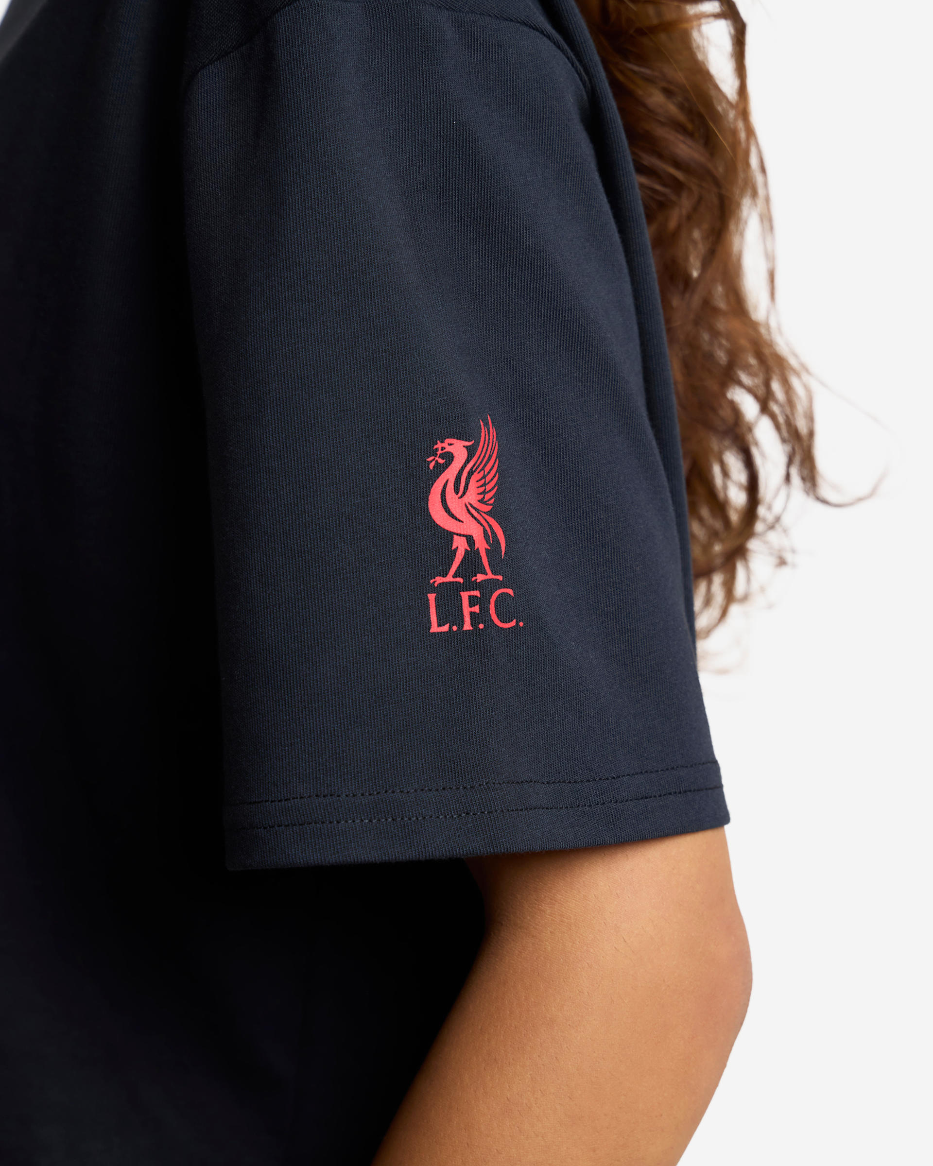 Camiseta extragrande LFC Walk On para mujer, color negro - Image 4