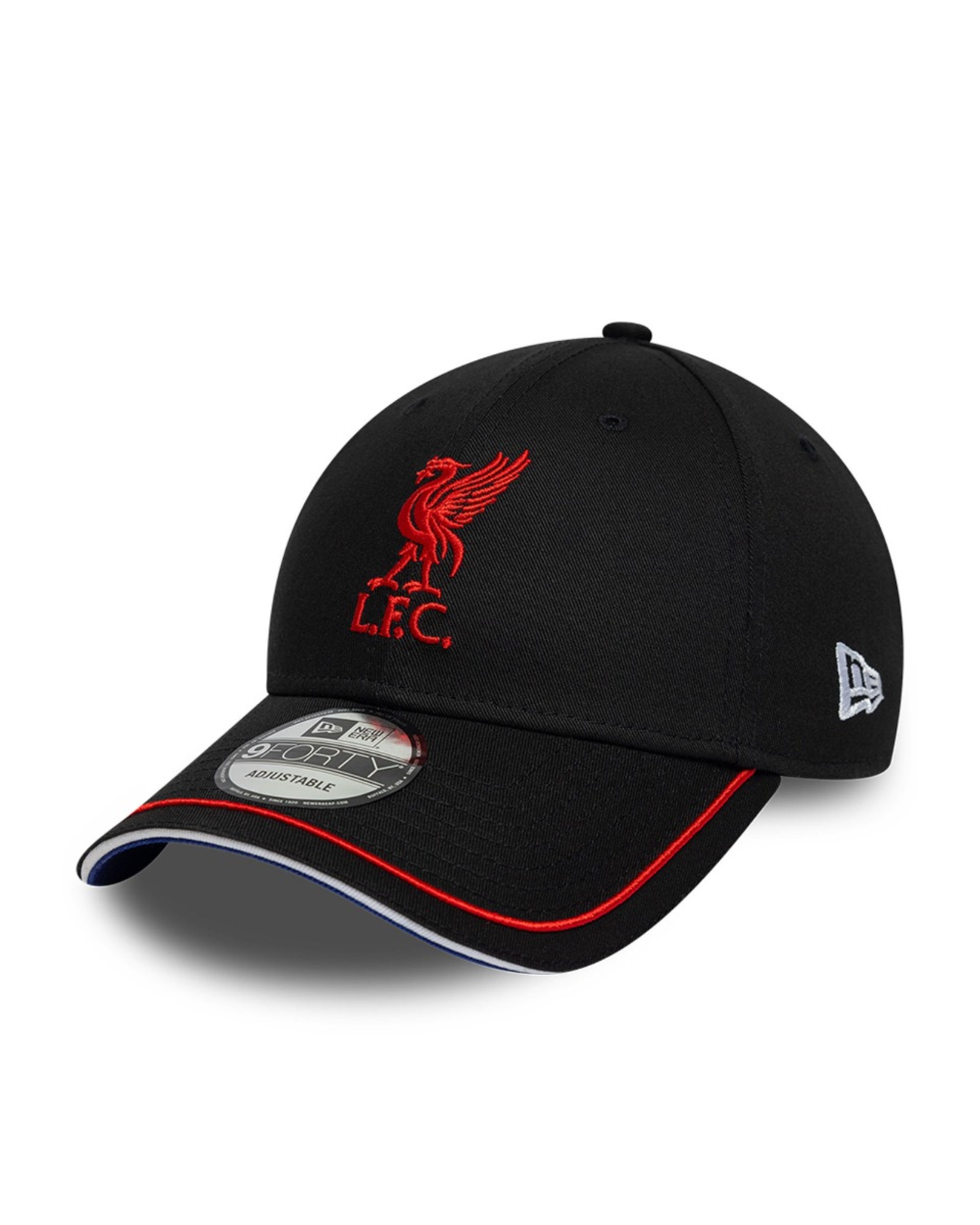 Casquette LFC New Era 9FORTY France pour adultes noire et écarlate - Image 3