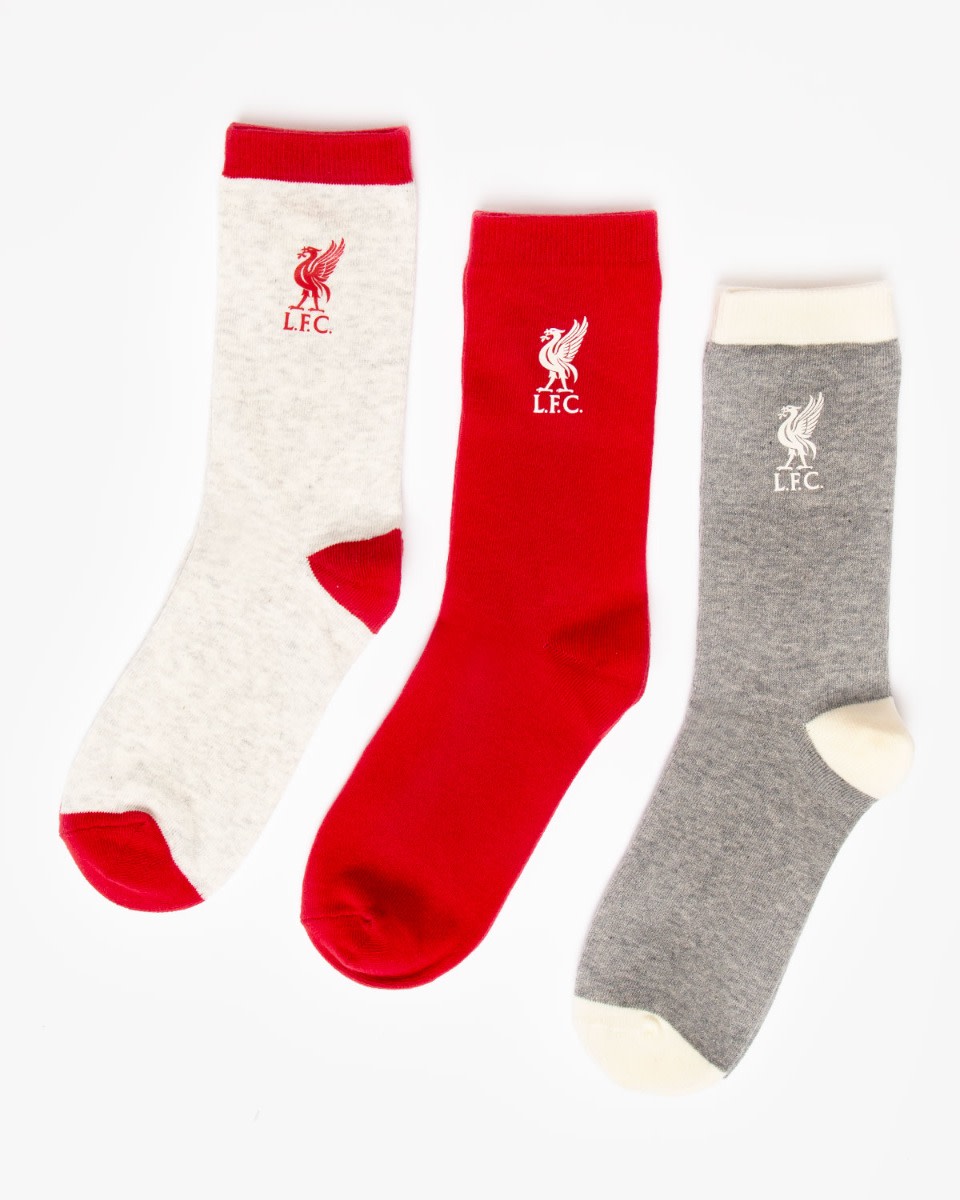 Chaussettes LFC Crew Design pour femmes, paquet de 3 - Image 1